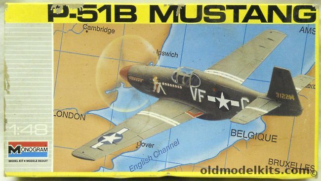 Monogram 1/48 P-51B Mustang 'Rebel Queen', 5214 plastic model kit